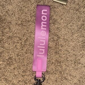 Lululemon Pink Keychain